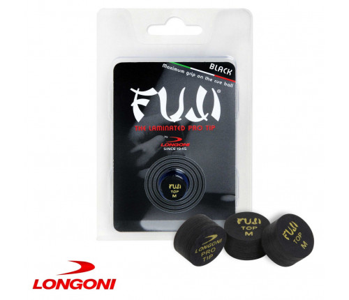 Наклейка для кия Longoni Fuji Black ø13мм Medium 1шт.