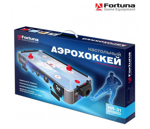 Аэрохоккей Fortuna HR-31 Blue Ice Hybrid настольный 86х43х15см