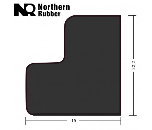 Резина для бортов Northern Rubber Snooker F/S L-77 137см 9фт 6шт.