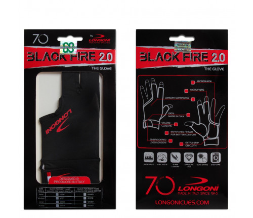 Перчатка Longoni Black Fire 2.0 S