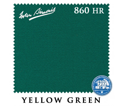 Сукно Iwan Simonis 860HR 198см Yellow Green