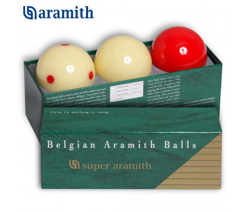 Шары Super Aramith Demonstration Carom ø61,5мм 3шара