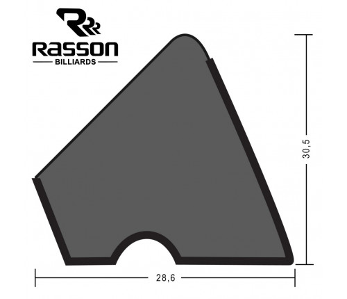 Резина для бортов Rasson U-118 182см 12фт 6шт.