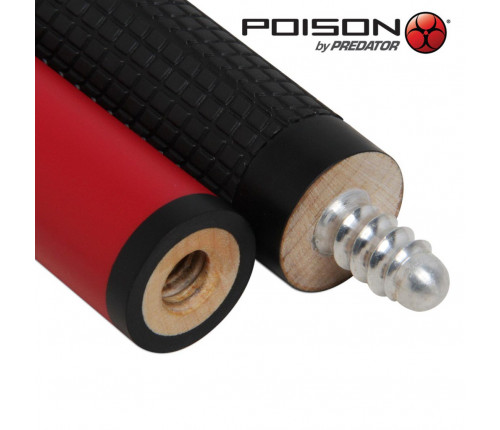 Кий Poison VX⁴ Jump Red and Black GTX™ Grip 3PC Пул 7,5oz