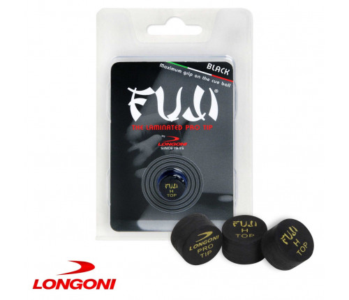 Наклейка для кия Longoni Fuji Black ø14мм Hard 1шт.