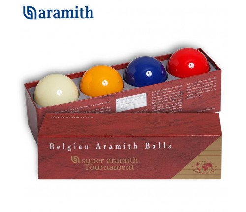 Шары Super Aramith Tournament Carom ø61,5мм 4шара