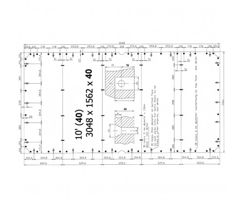 Плита для бильярдных столов Rasson Original Premium Slate 10фт h40мм 5шт.