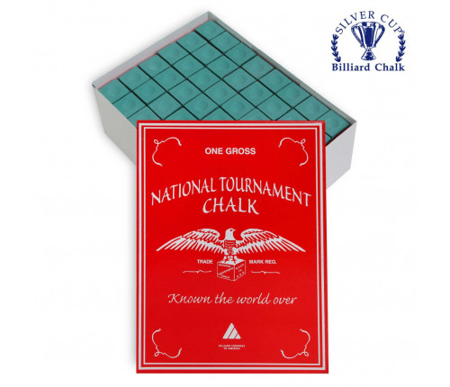 Мел National Tournament Chalk Green 144шт.