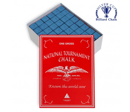 Мел National Tournament Chalk Blue 144шт.