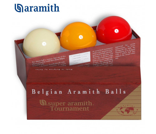 Шары Super Aramith Tournament Carom ø61,5мм 3шара