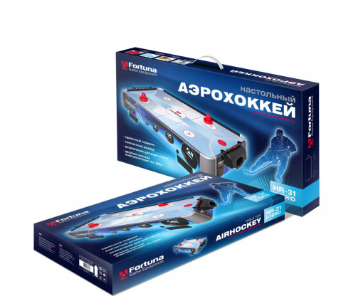 Аэрохоккей Fortuna HR-31 Blue Ice Hybrid настольный 86х43х15см