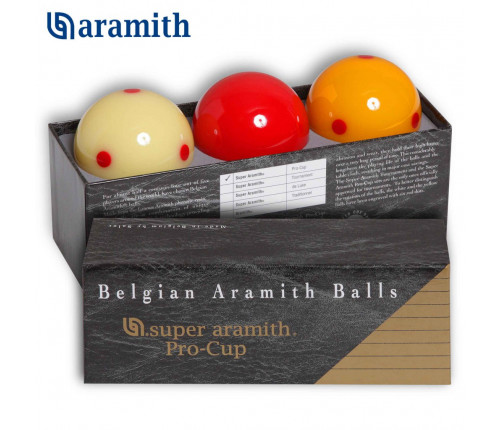 Шары Super Aramith Pro-Cup Carom ø61,5мм 3шара