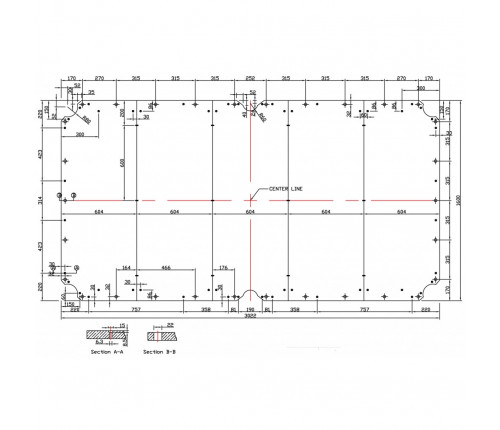 Плита для бильярдных столов Rasson Original Premium Slate 10фт h25мм 5шт.