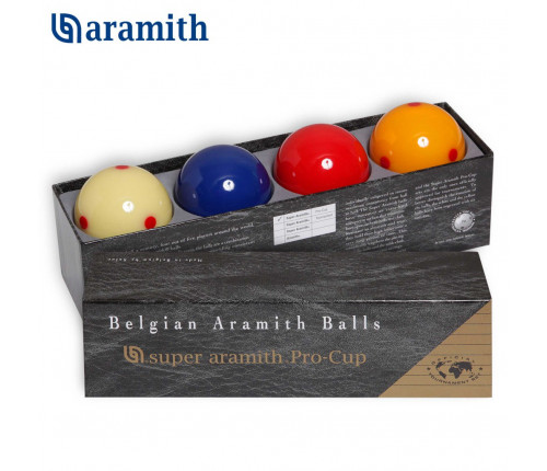 Шары Super Aramith Pro-Cup Carom ø61,5мм 4шара