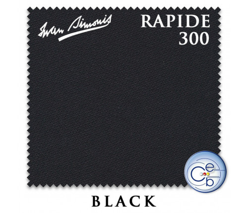 Сукно Iwan Simonis 300 Rapide Carom 195см Black