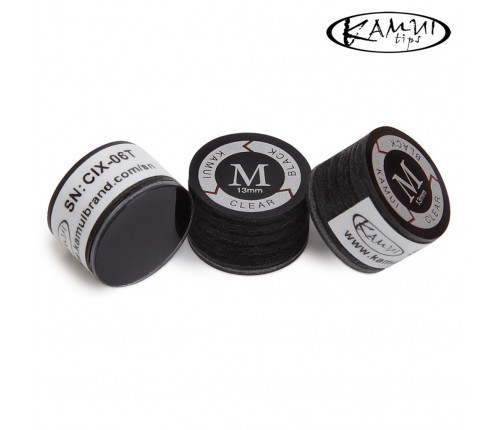 Наклейка для кия Kamui Clear Black ø13мм Medium 1шт.