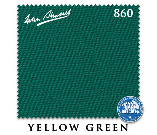 Сукно Iwan Simonis 860 198см Yellow Green